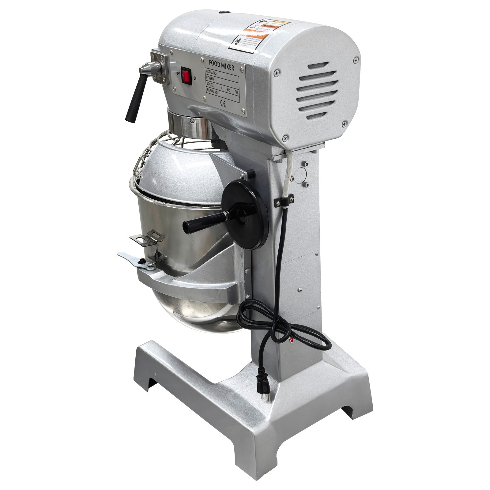 30L Electric Dough Mixer w/3 Speeds Adjustable 110V Dough Kneading Machine