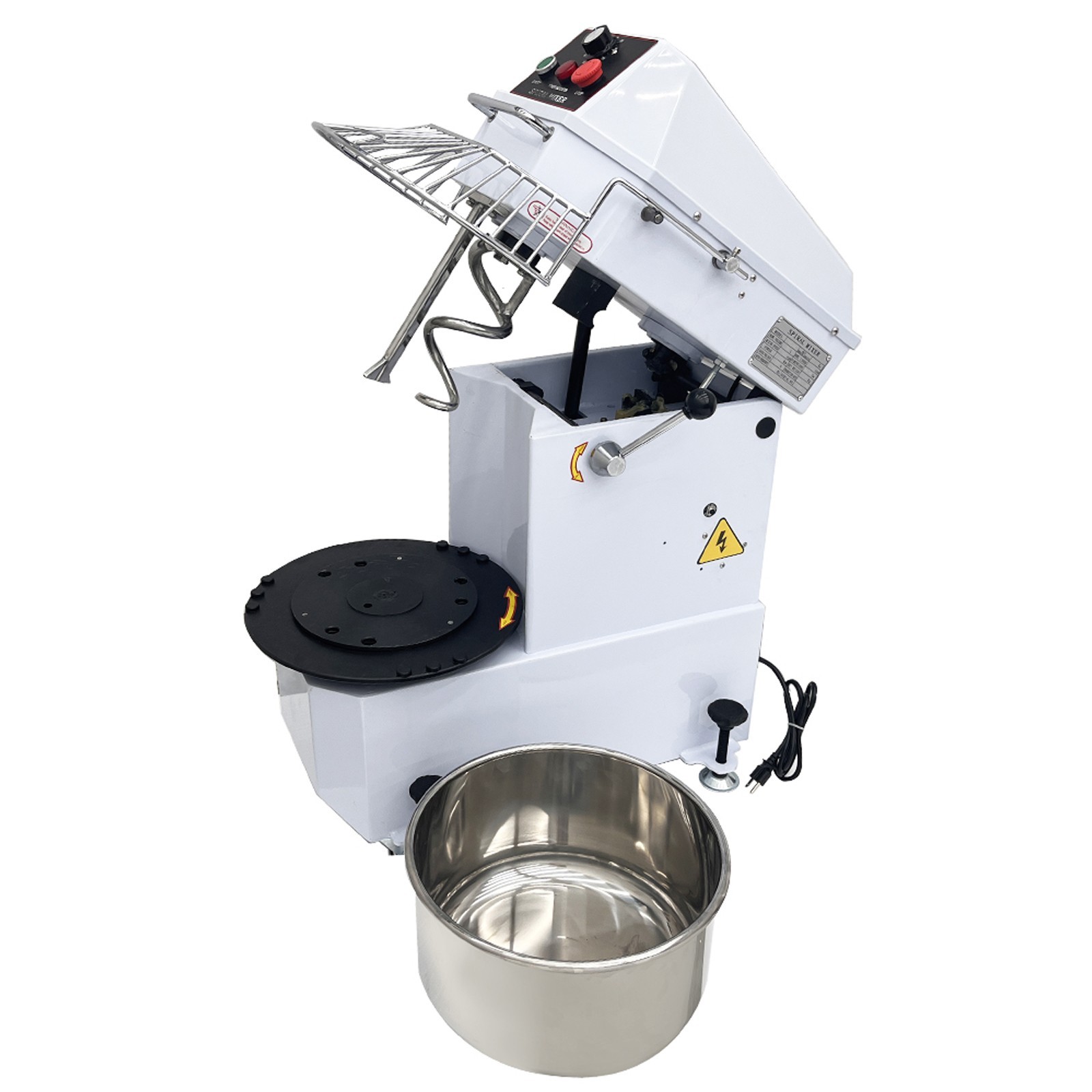 110V 20L Food Mixer Spiral Dough Mixer Flour Mixing Machine w/ Detachable Bucket
