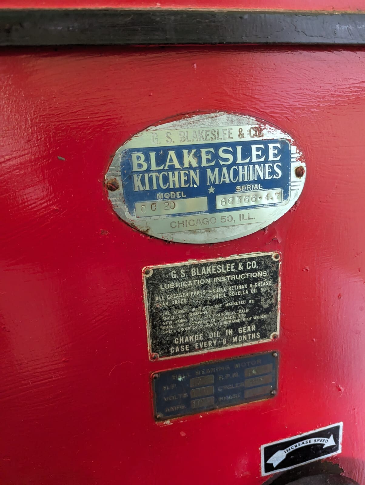 Blakeslee CC20 Planetary Mixer 20 qt – 5 speed