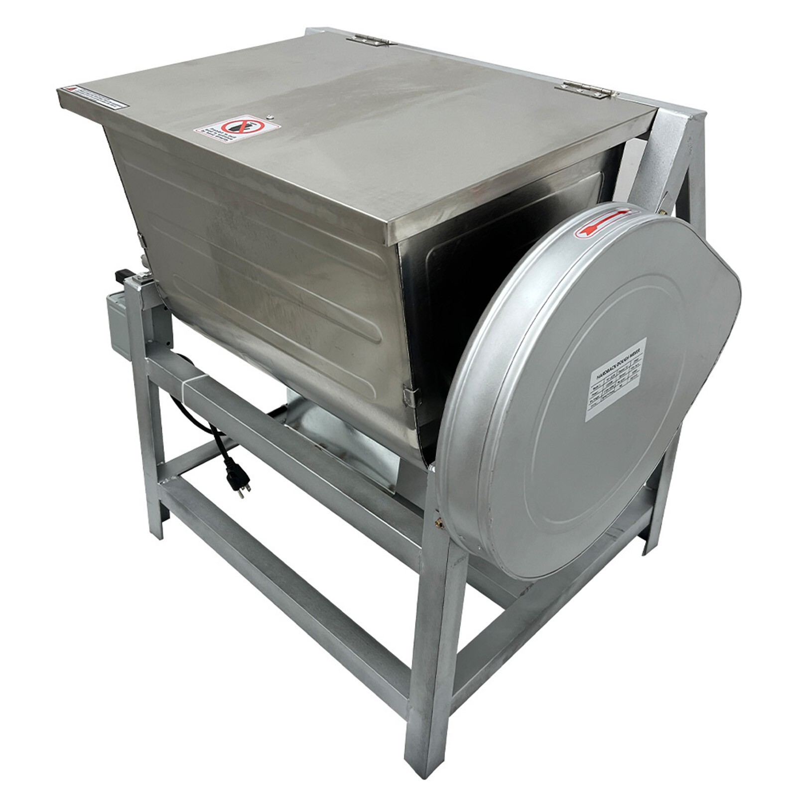 50QT Commercial Dough Mixer Electric Flour Mixing Machine 110V Kitchen Equipment