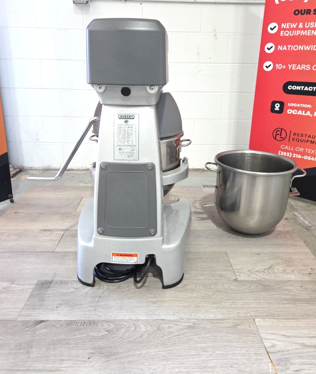 HOBART HL200 20 Quart Mixer With HOOK+2 BOWLS – 1/2 HP – Watch Running Video!