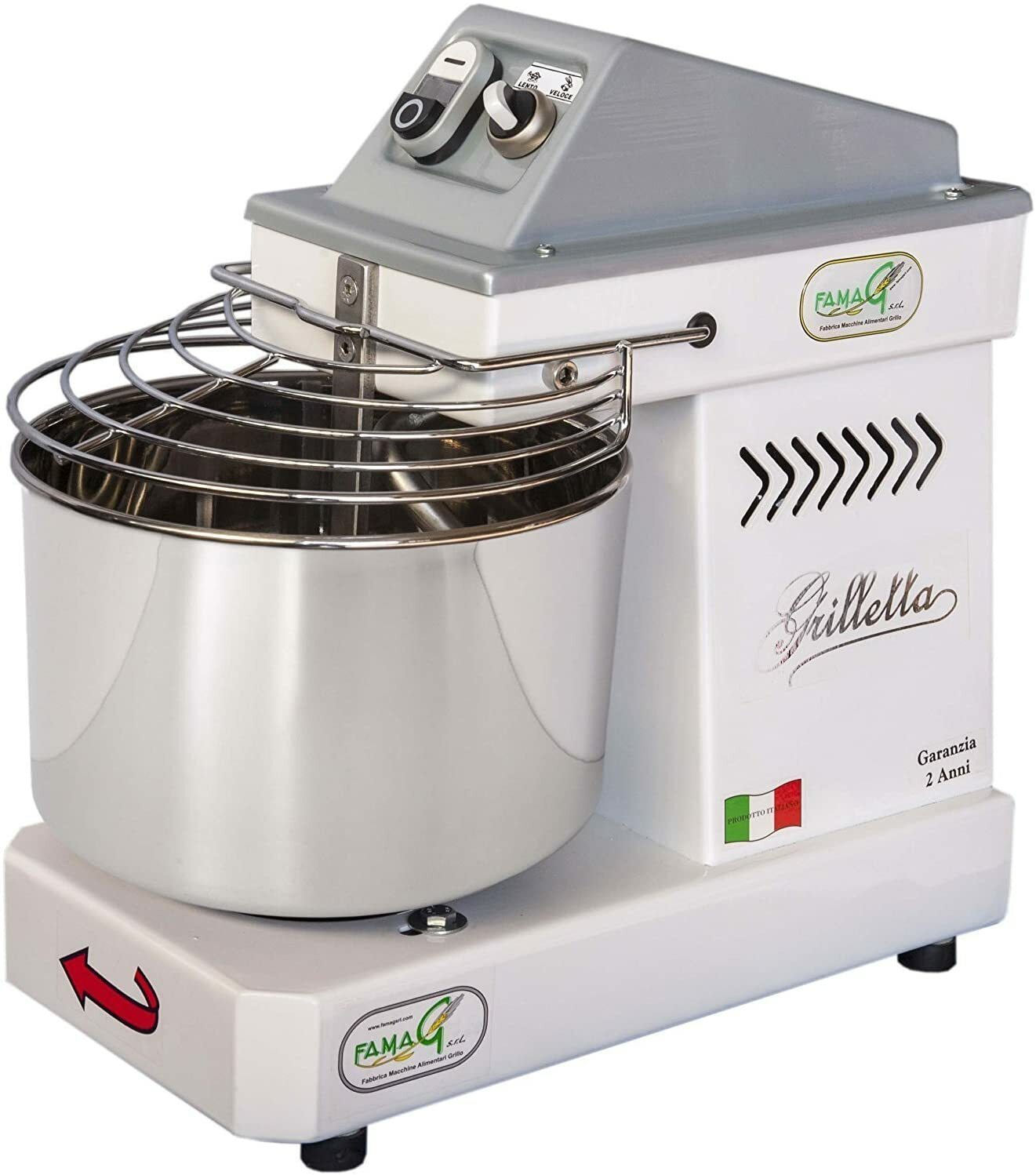 Famag Spiral Mixer IM 5 (5KG) 10 Speed with Reverse FREE COVER 110V USA