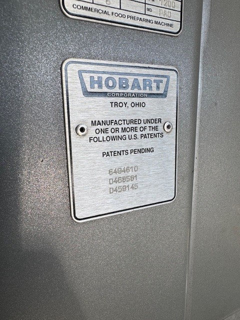 Hobart Legacy 60qt Mixer HL600 3ph 380-460V W/Dolly/Bowl/Whip/Hook