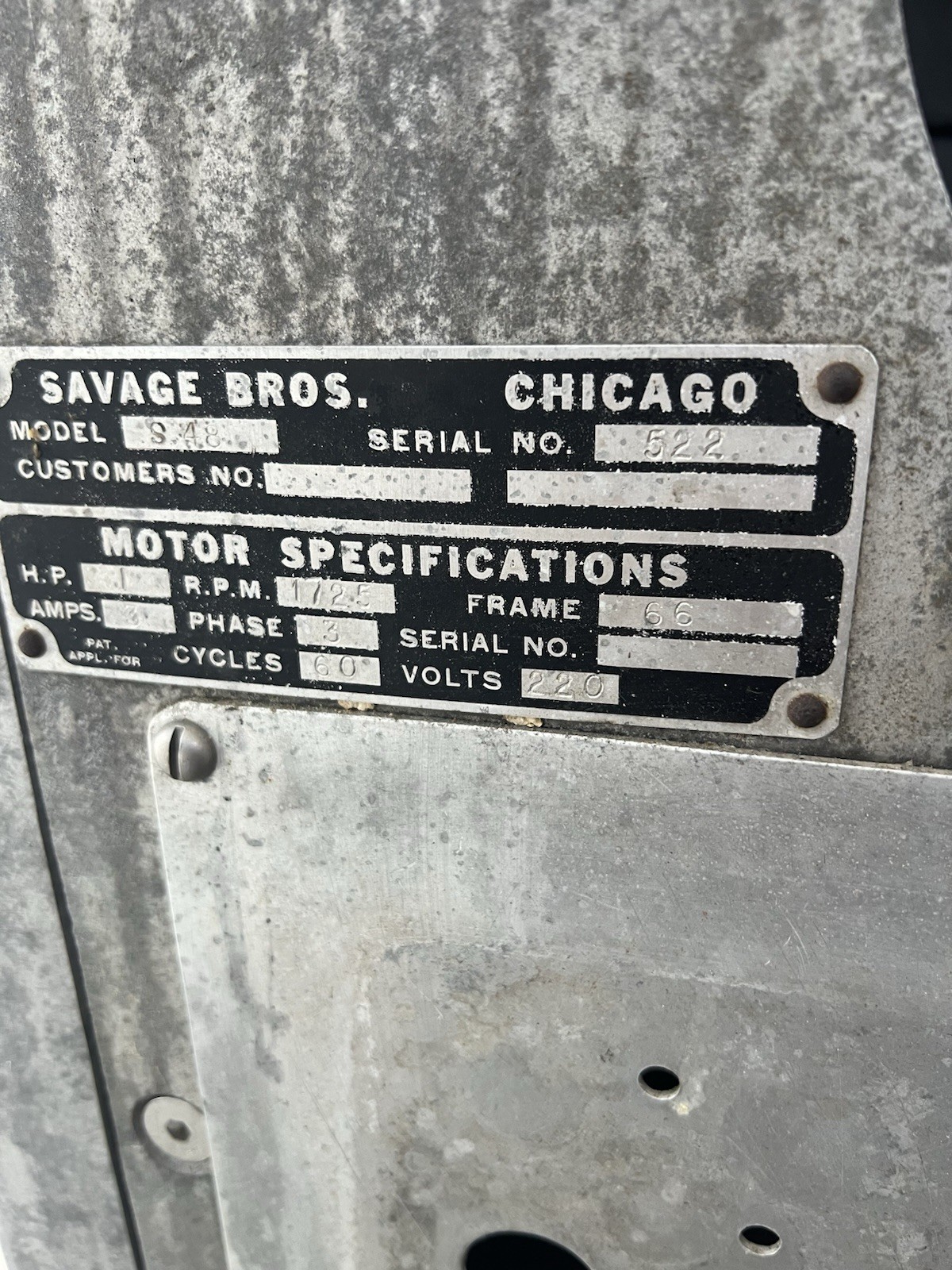 Savage Bros S-48 Double Action Fire Mixer w/ Control Panel As Is