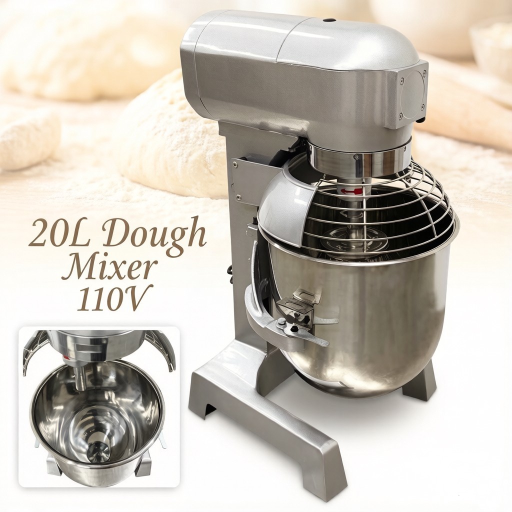 20L Commercial Dough Kneading Machine Flour Mixing Machine 3 Speed Stuffing Mix