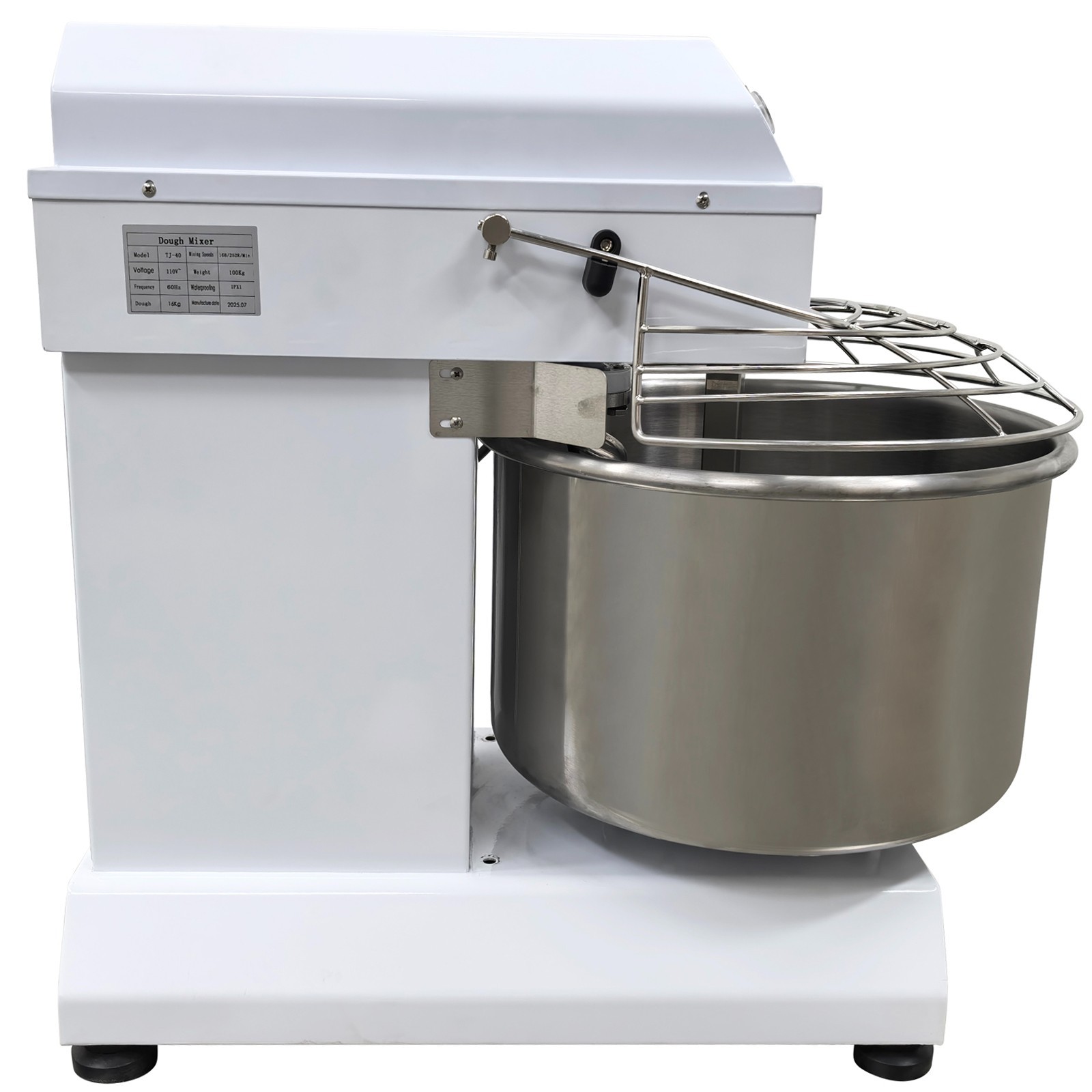 40L Double-Acting Double-Speed Dough Mixer Flour Kneading Machine Bakeries 110V