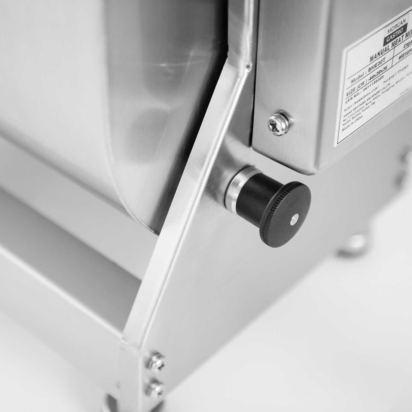CMI Manual Meat Mixer 30 Pound Sausage Mixing Stainless Steel Tilt Tank Mixer
