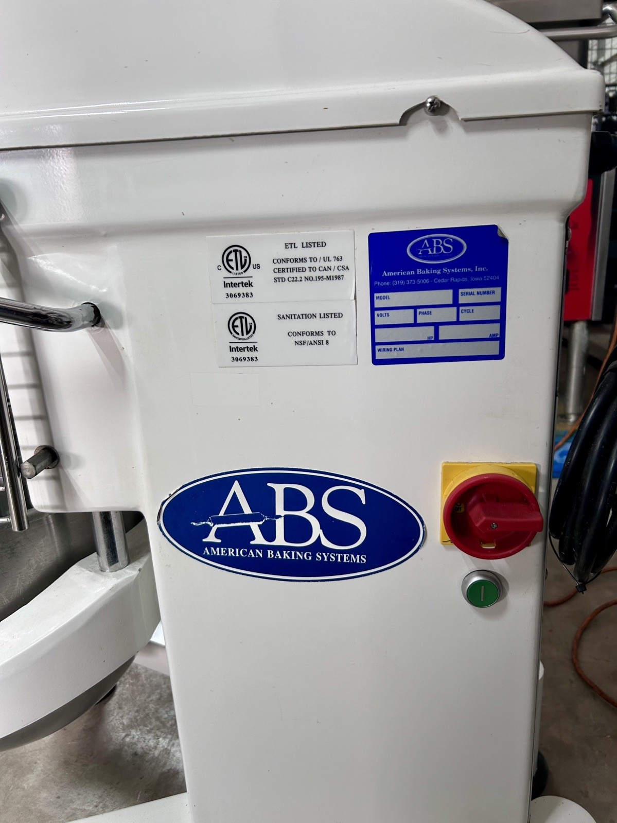 ABS American Baking Systems Planetary Mixer Model SM-20L commercial pastry mixer