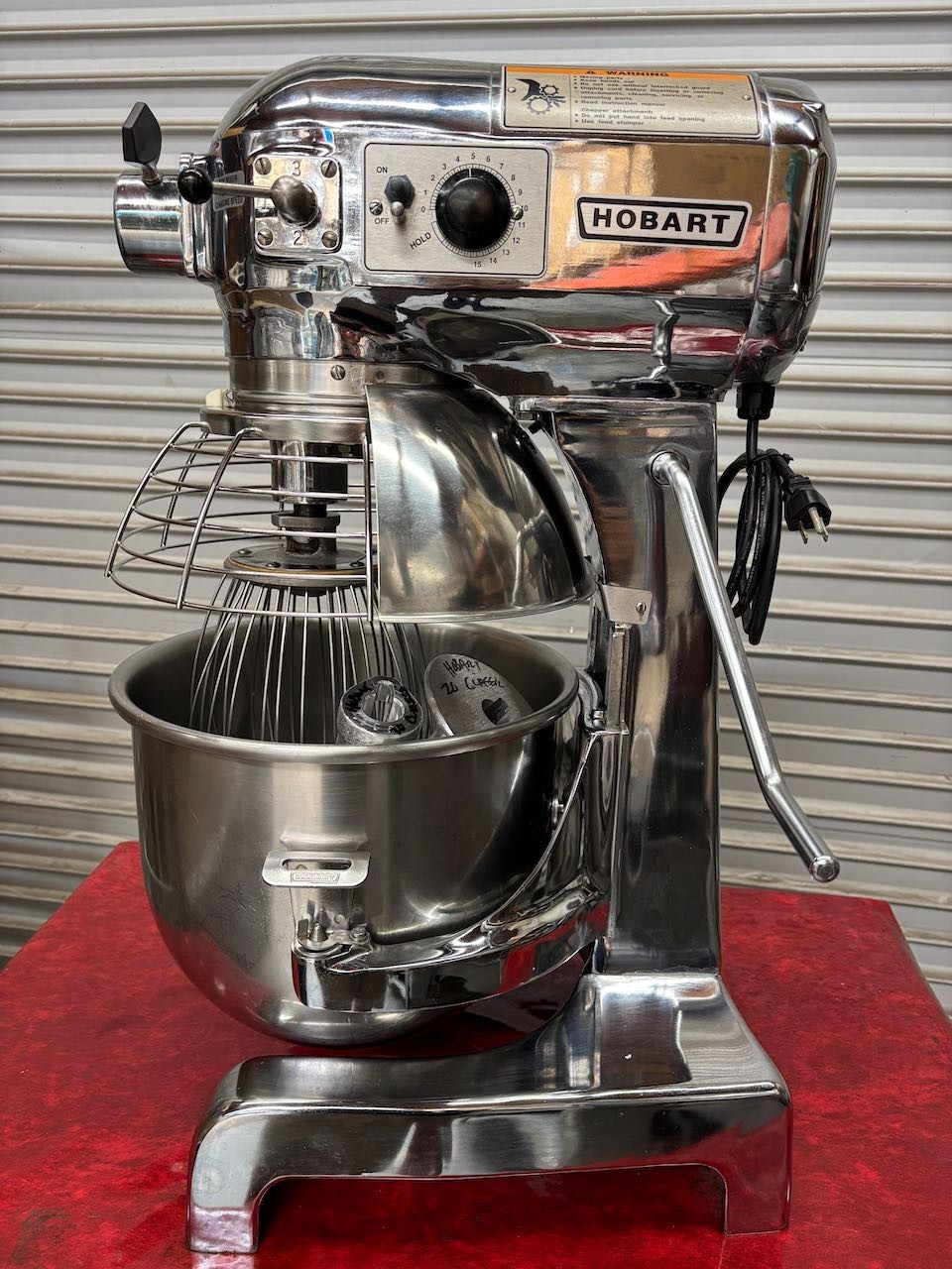 20 Quart Hobart A200DT Mixer 1/2HP 115V Chrome OEM Bowl Guard Safety Cage #5149