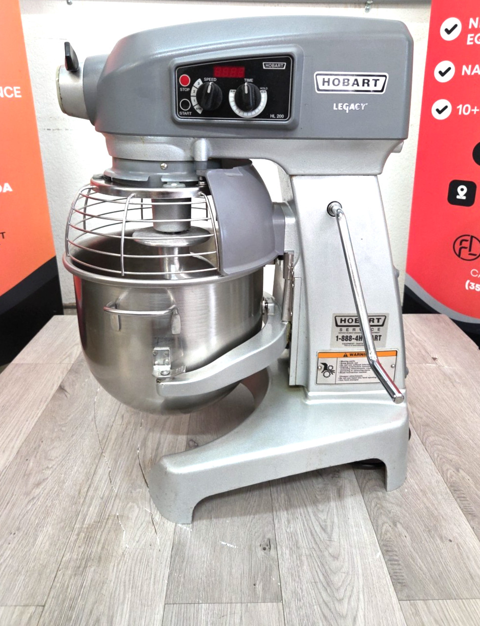 HOBART Mixer HL200 20 Quart With NEW HOOK/BOWL – 1/2 HP – Watch Running Video!
