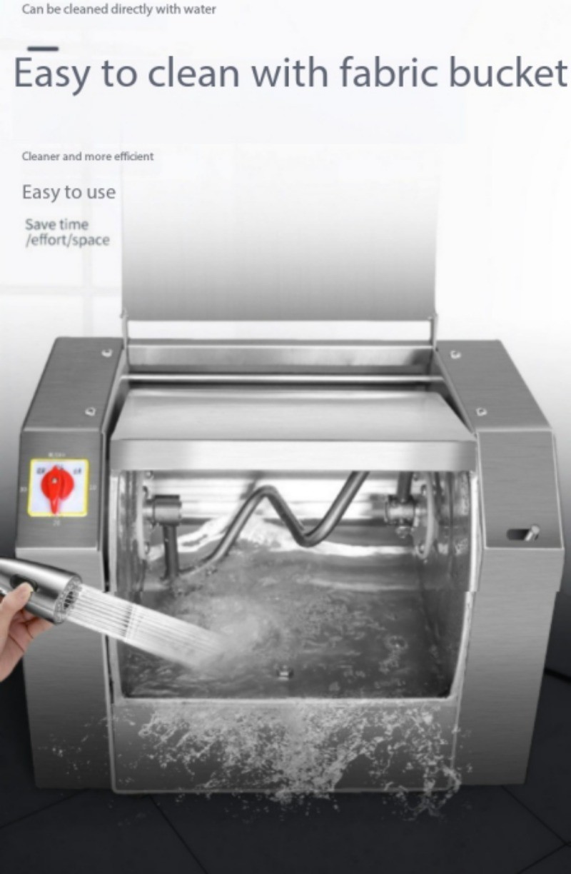 Automatic Kneading Machine Large Horizontal Stainless Steel Flour Mixer