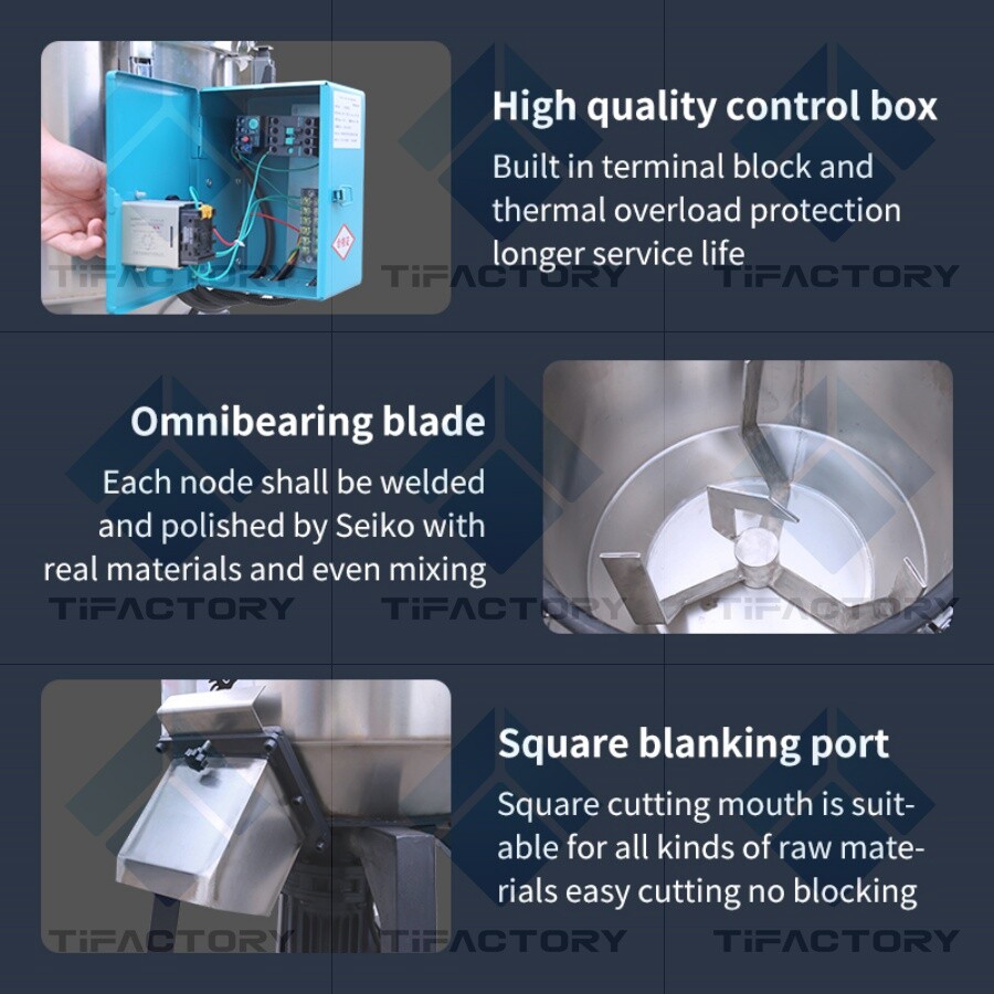 50KG Plastic Particles Mixer Industrial Color Vertical Mixer Blender 380V/220V