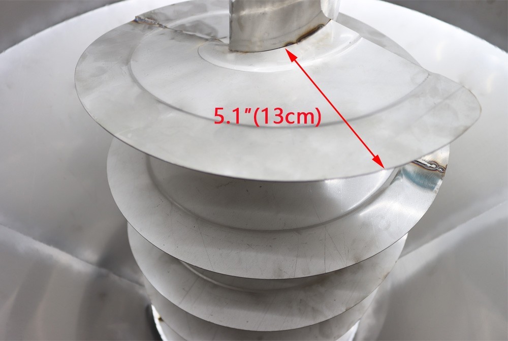 440lbs Vertical Feed Mixer Drum Blender Stainless Steel 220V Dry Wet Grain Seed