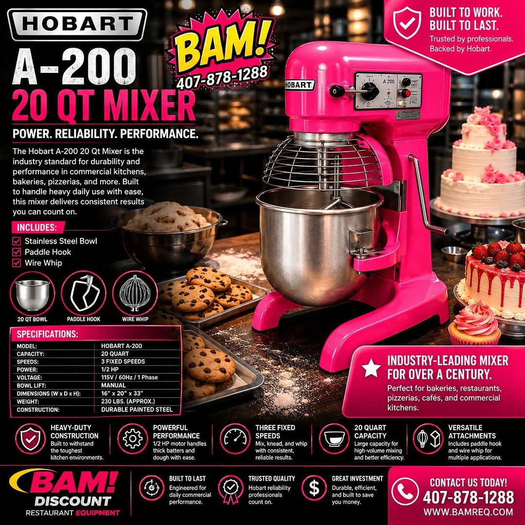 HOBART A 200 20 QT Mixer 115V