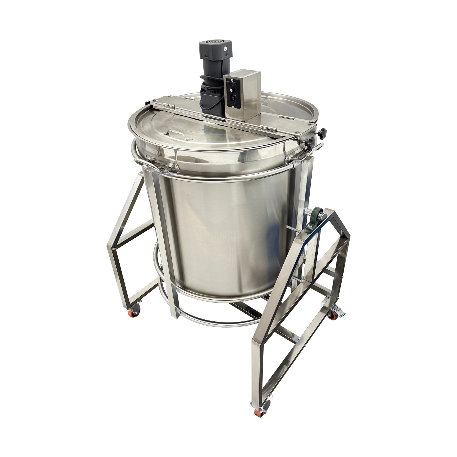 110V 50L Auto Stir-frying Natural Gas Heating Stirrer Stainless Steel Mixer