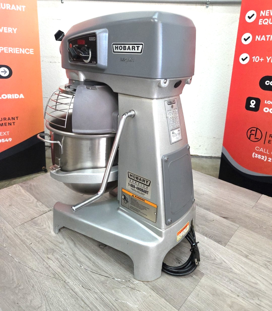 HOBART HL200 20 Quart Mixer With NEW HOOK/BOWL – 1PH – Watch Running Video!