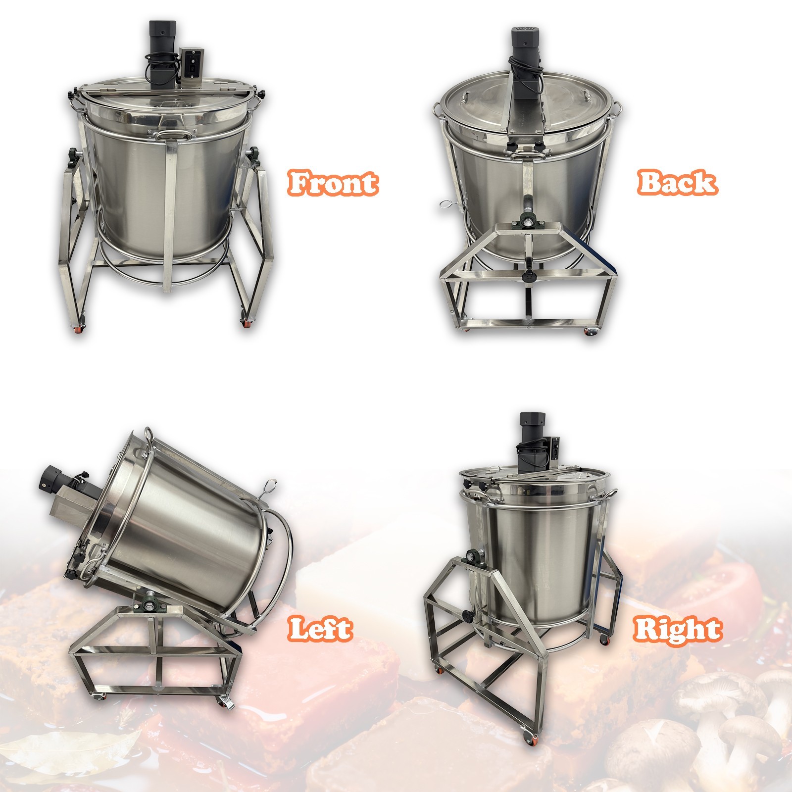 110V Electric Natural Gas Heating Stirrer Pot Hot Pot Base Stir-Frying Machine