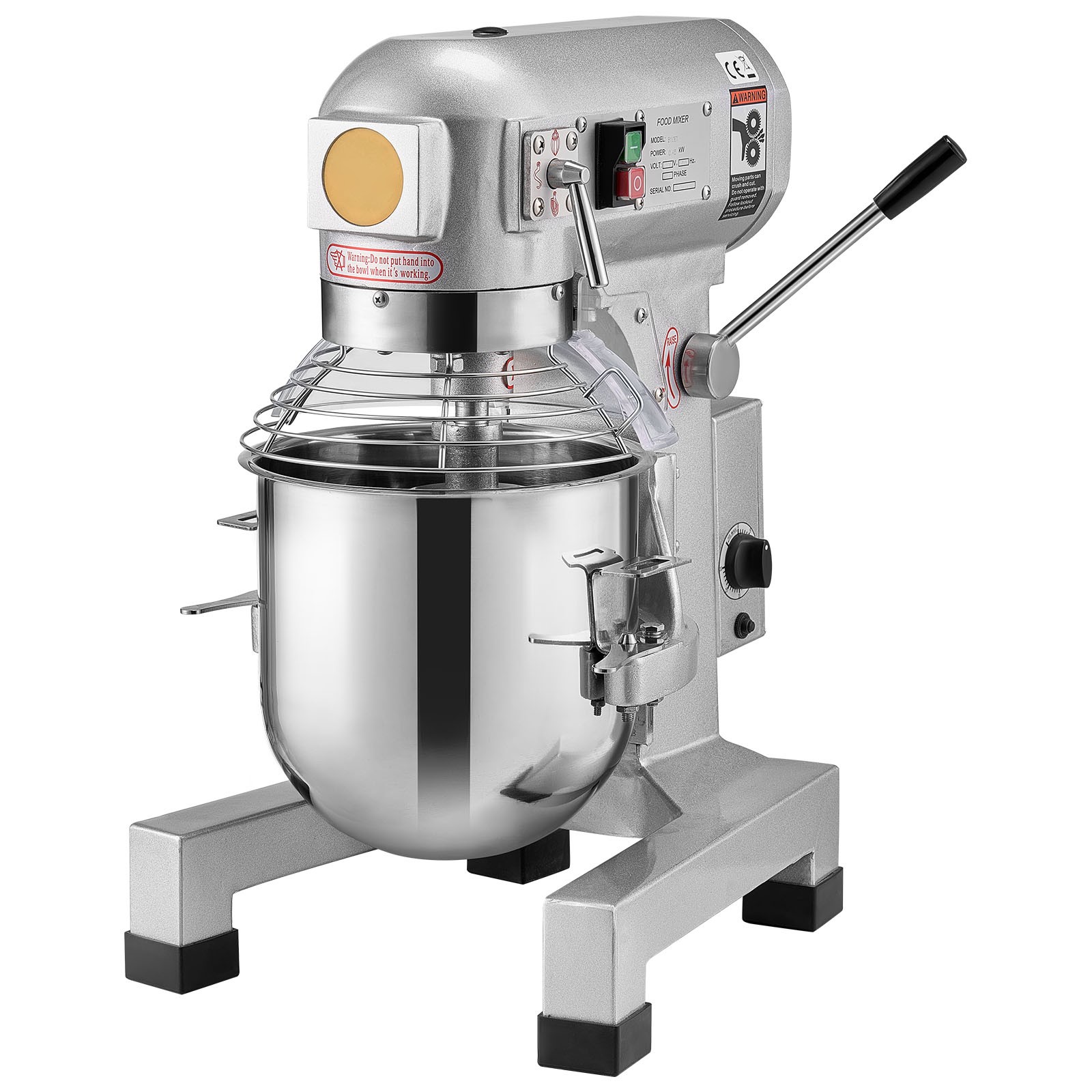Commercial Food Mixer 10L 3-Speed 550W Stand Dough Mixer for Restaurant