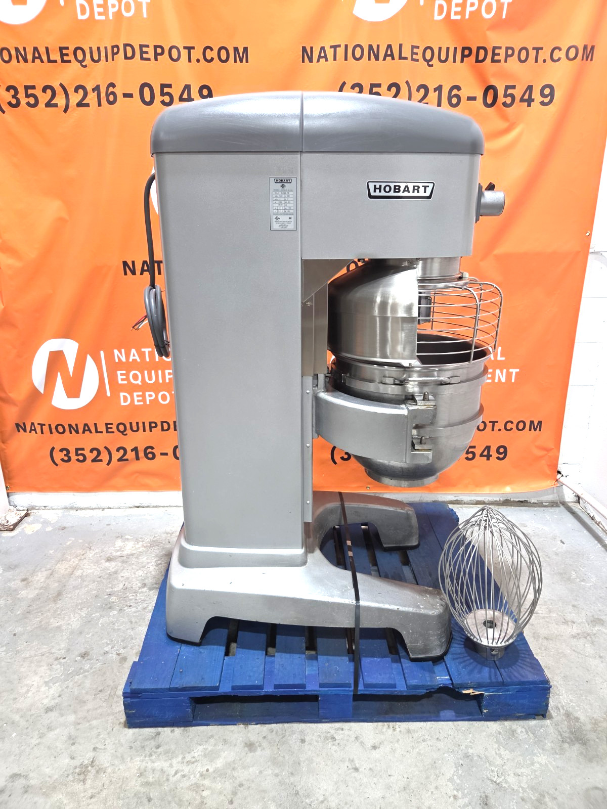 2016 HOBART HL600 Legacy 60QT Mixer W/ Bowl, Hook, Whip, 2.7HP – 1 Or 3PH