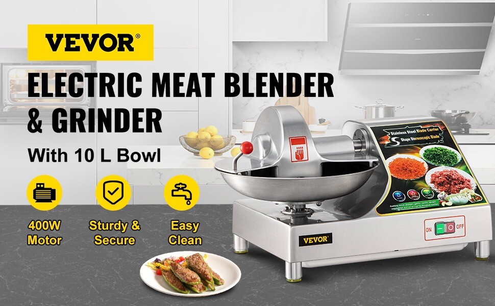 Vevor SL-400 Commercial Multifunctional Heavy Duty Food Processor Buffalo Chop