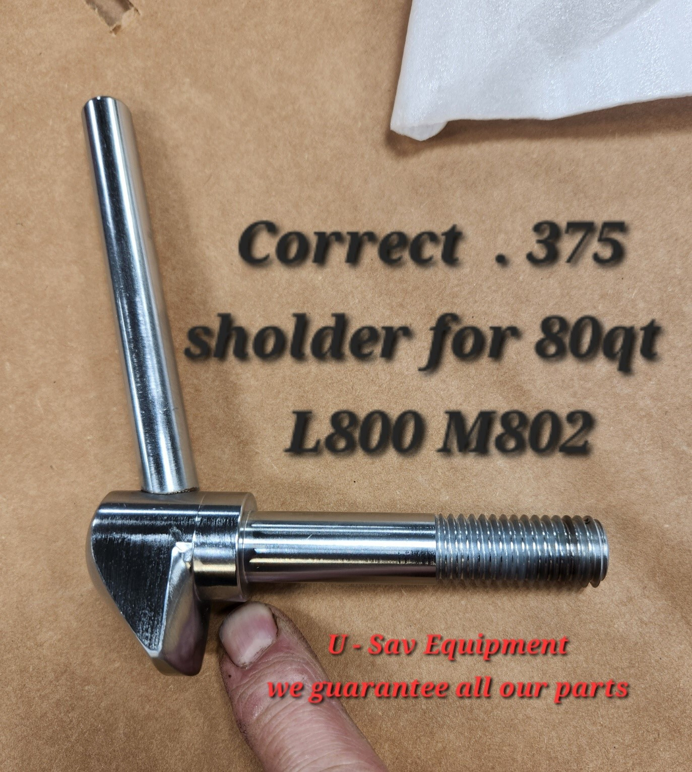 Hobart Hobart L800 set of 2 Bowl Clamp W Nut & Spring oem # 065922 14 & 15