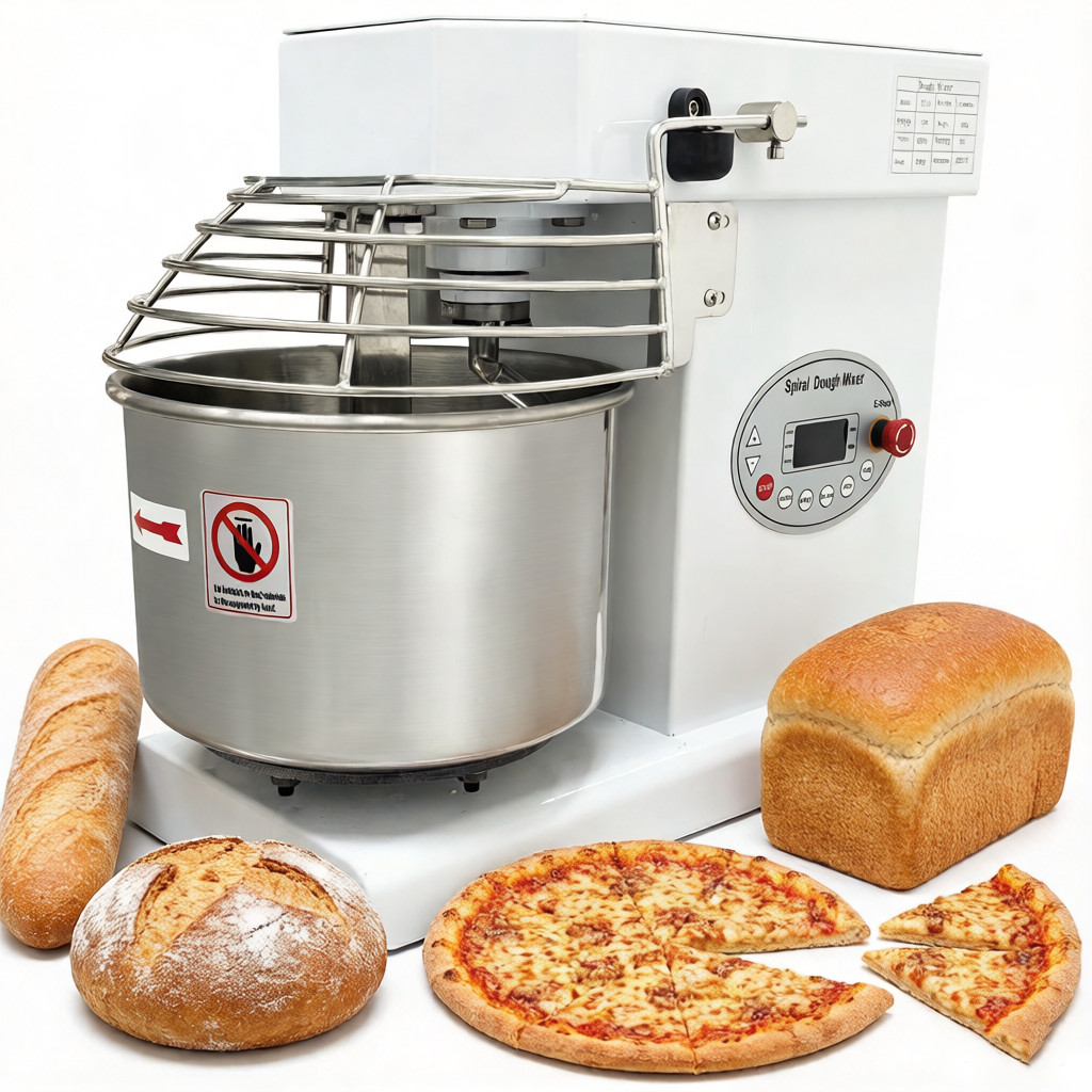 Electric Dough Mixer 10L Dual Speed & Dual Motion w/ Digital Timer Dough Blender