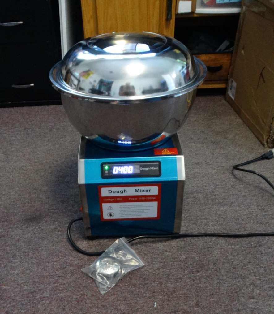 8KG Stainless Steel Nondetachable Basin Type Dough Mixer 110V Bowl Noodle