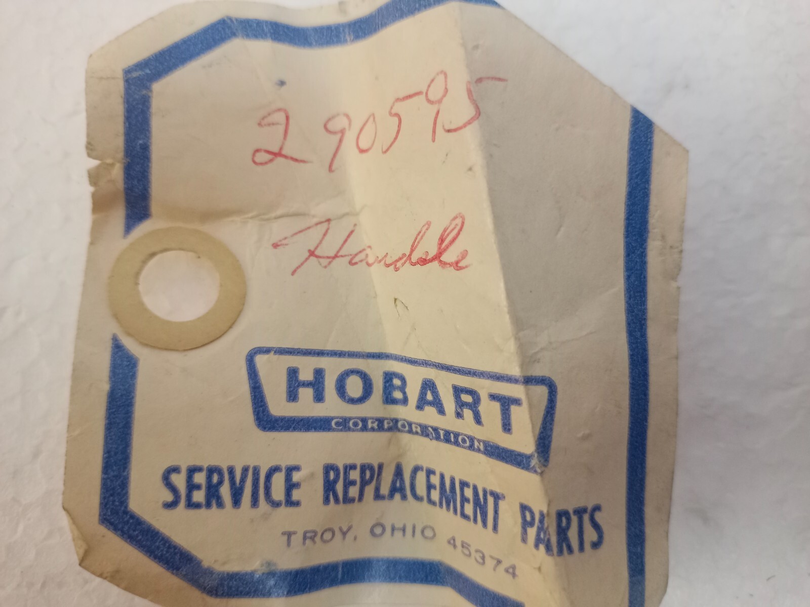 Hobart 00-290595 Lock Handle Assembly for HCM300 HCM450 HCM450C