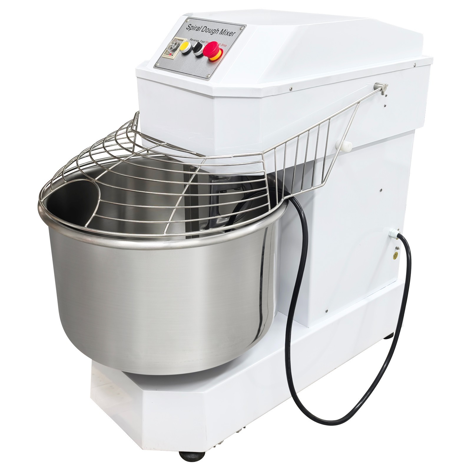 80L/72 lbs Double-acting Double-speed Dough Mixer Machine 220V Three-phase
