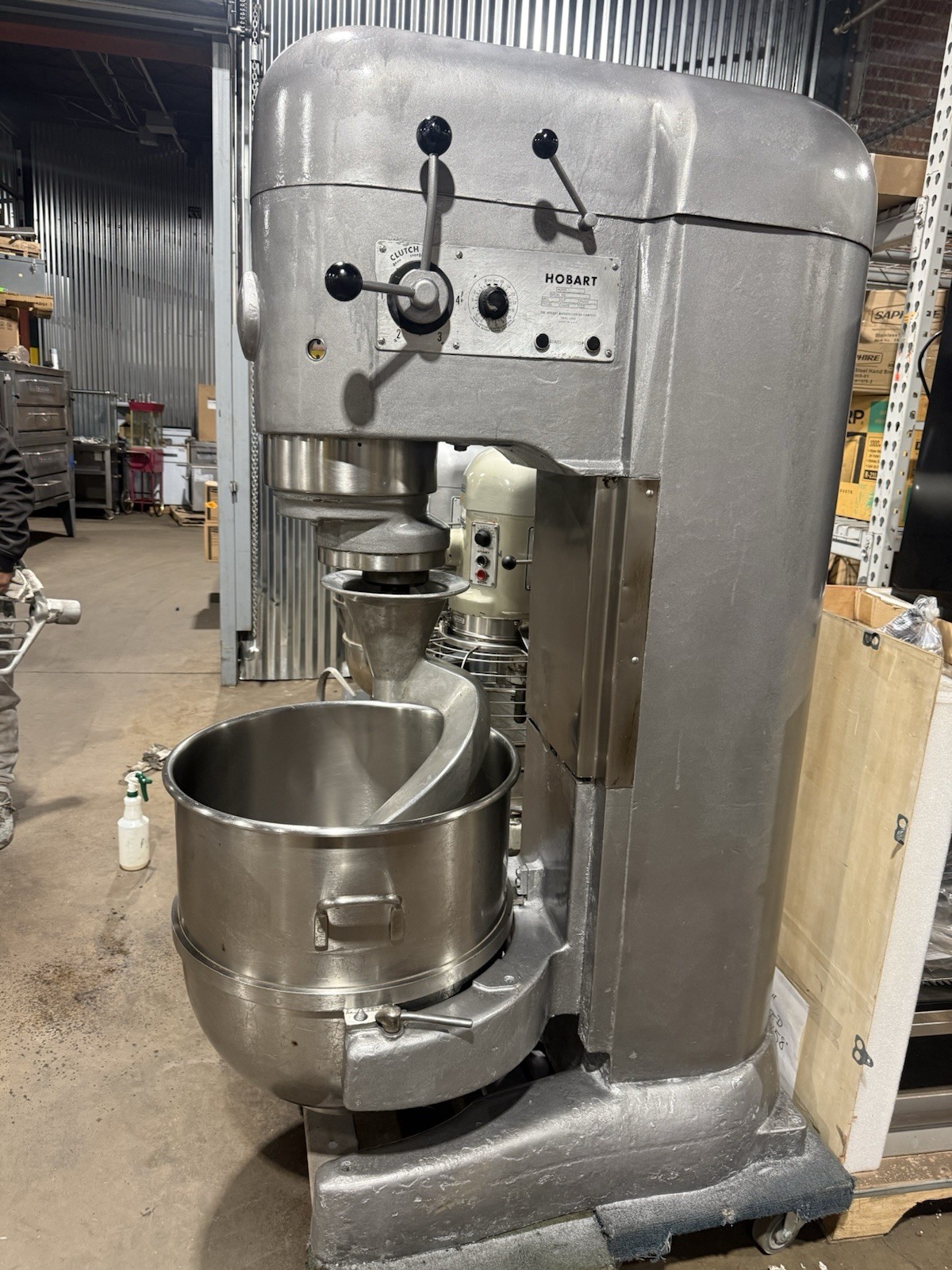 Hobart 140 Qt. Classic V1401 Mixer with Bowl and Attachments