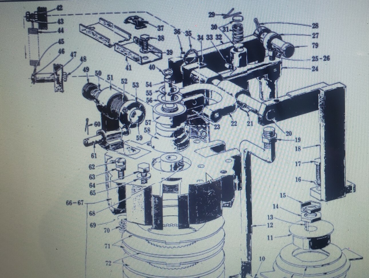 Hobart Mixer M802 80qt V1401 140qt 065084 clutch Spring., # 44 in drawing 478567