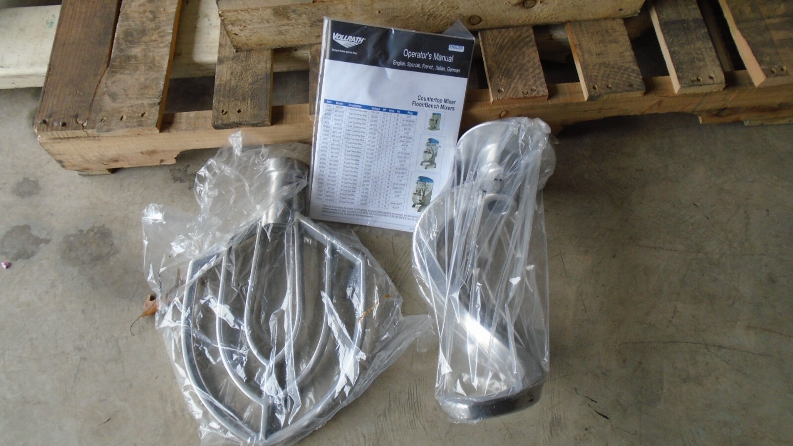 Vollrath 40759 40QT Stainless Steel Planetary Floor Mixer Belt Drive 3 Speed NEW