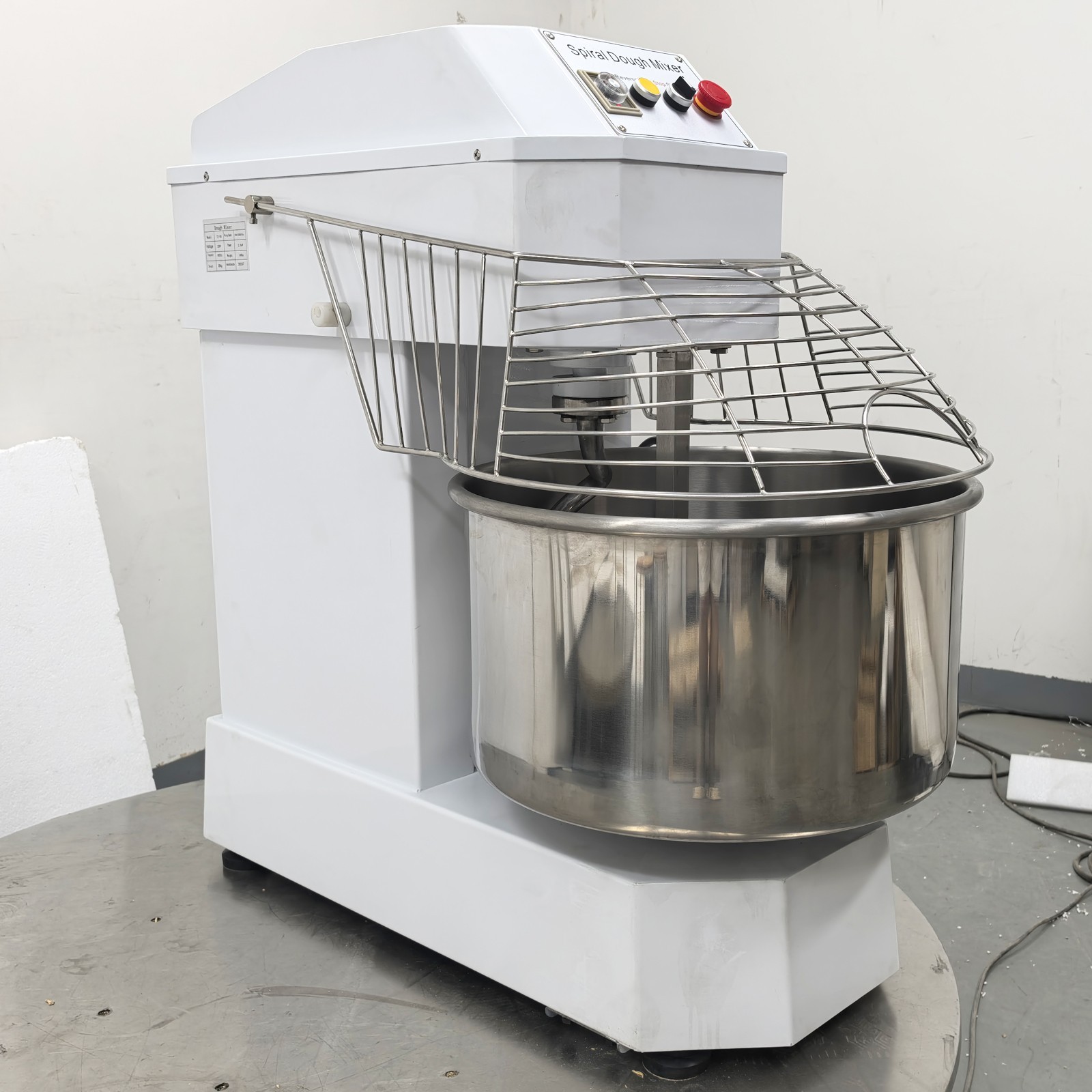 220V 50L Dual Speed Dual Action Dough Mixers for Bread Pizza Variable Frequency