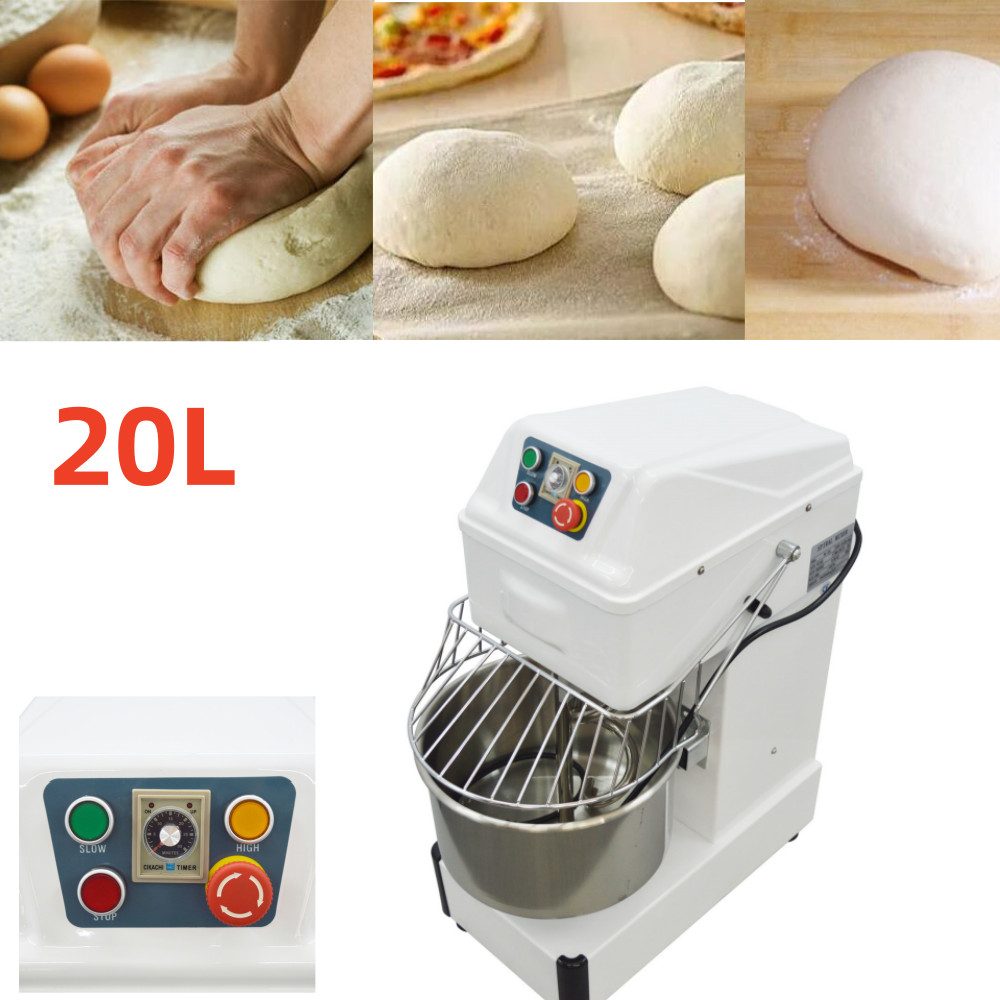 20L Commercial Bread Mixer 110V Egg Beater 1.5KW Food Mixer