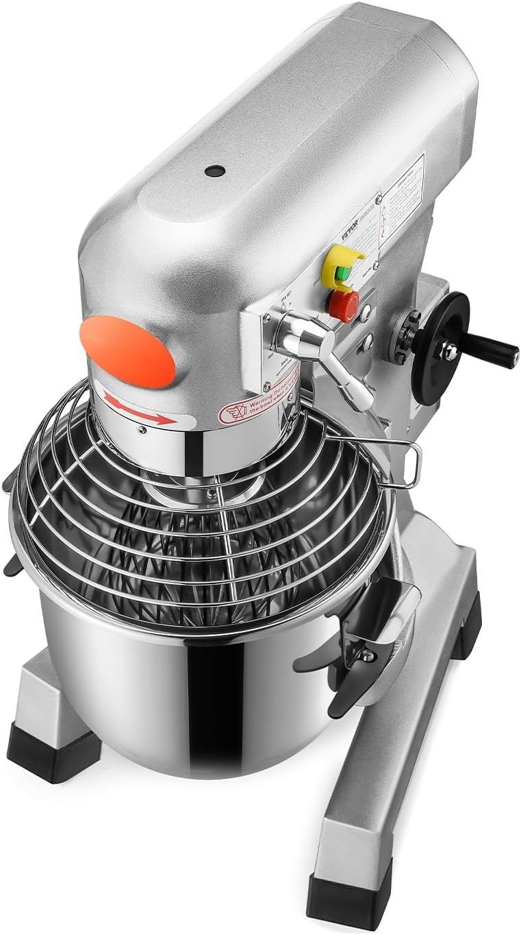 High-Efficiency 30Qt Commercial Mixer with Safety Timer – Ideal for Heavy Dough