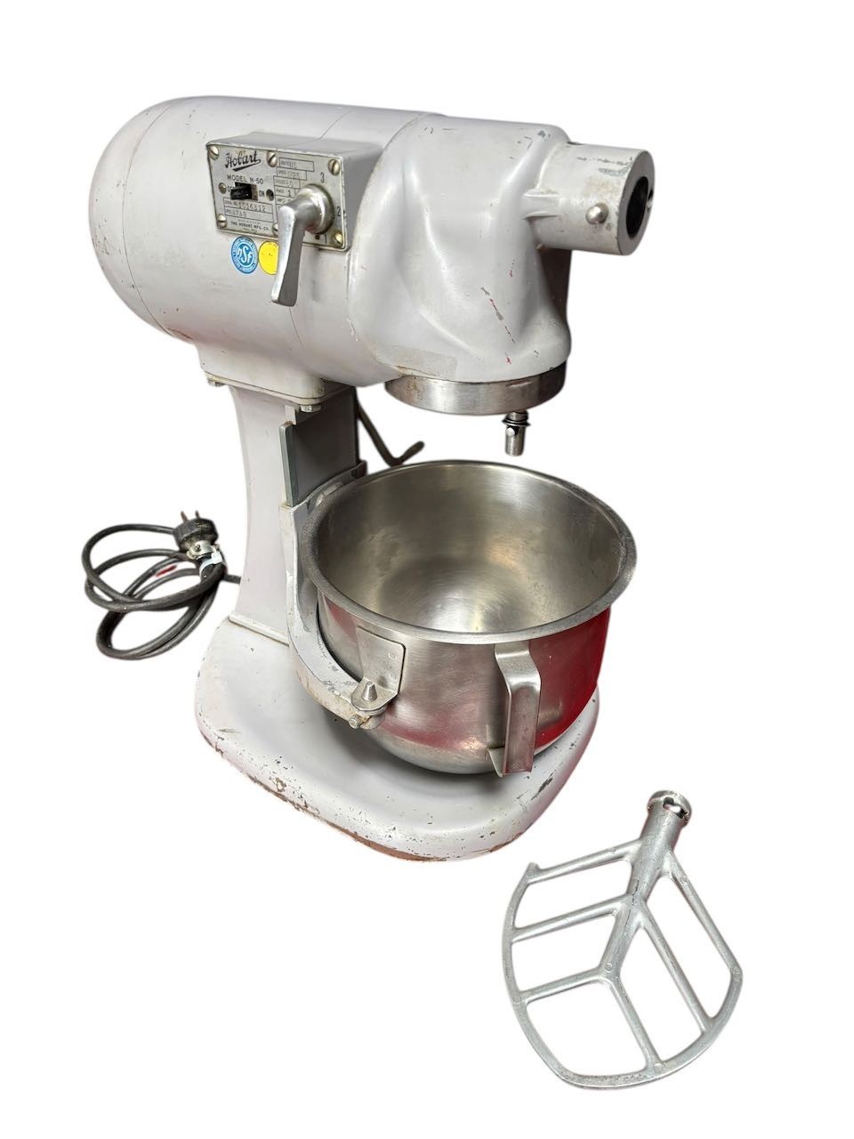 5 Quart Mixer Hobart N-50 Counter Top 115V NSF Bowl & Flat Beater Paddle #4381