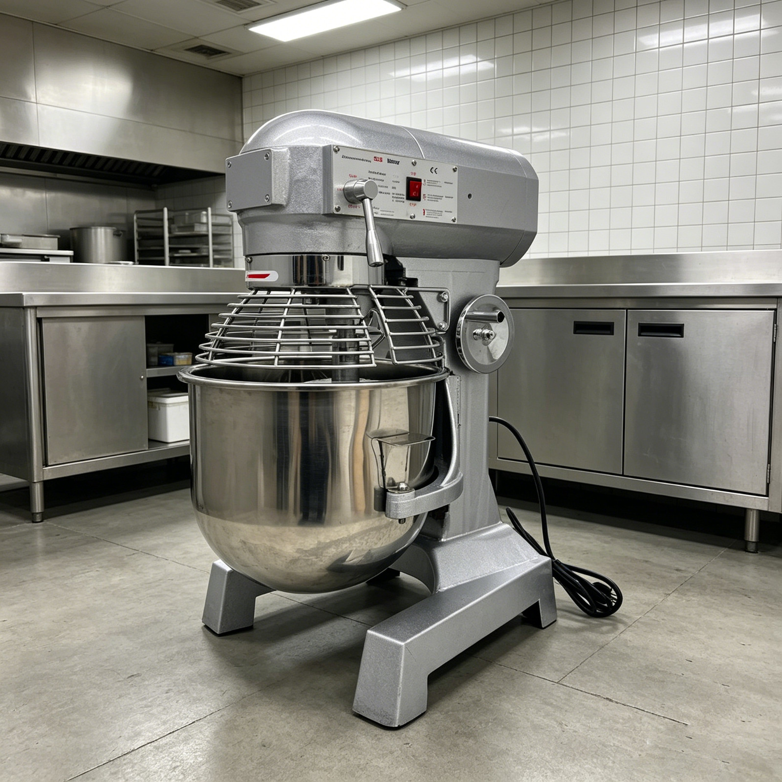 110V 1.1KW 20L Commercial Food Mixer Electric Dough Mixer Kneading Machine Baker