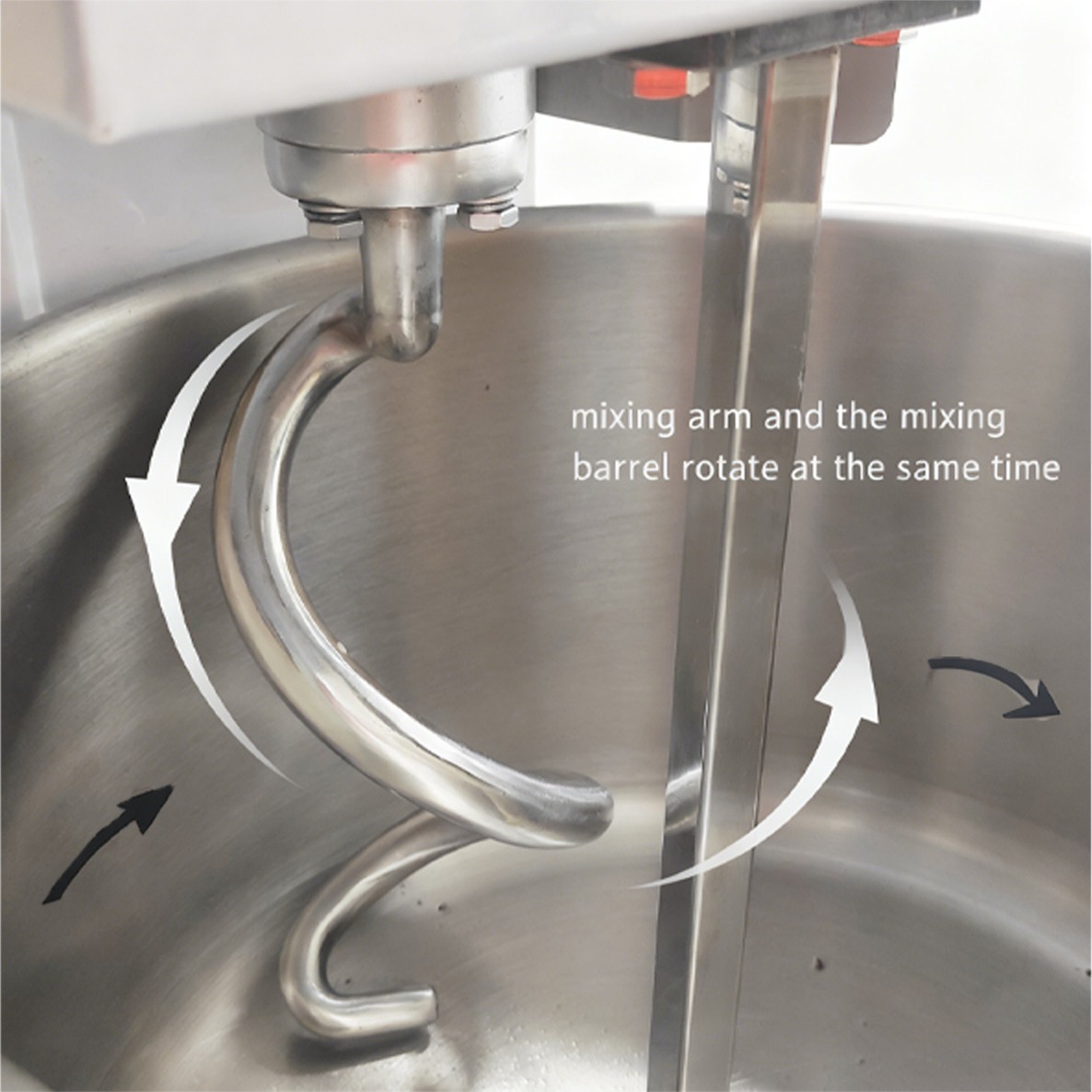 30L S/S Commercial Double-Acting Double-Speed Dough Mixer w Timer & Auto Stop