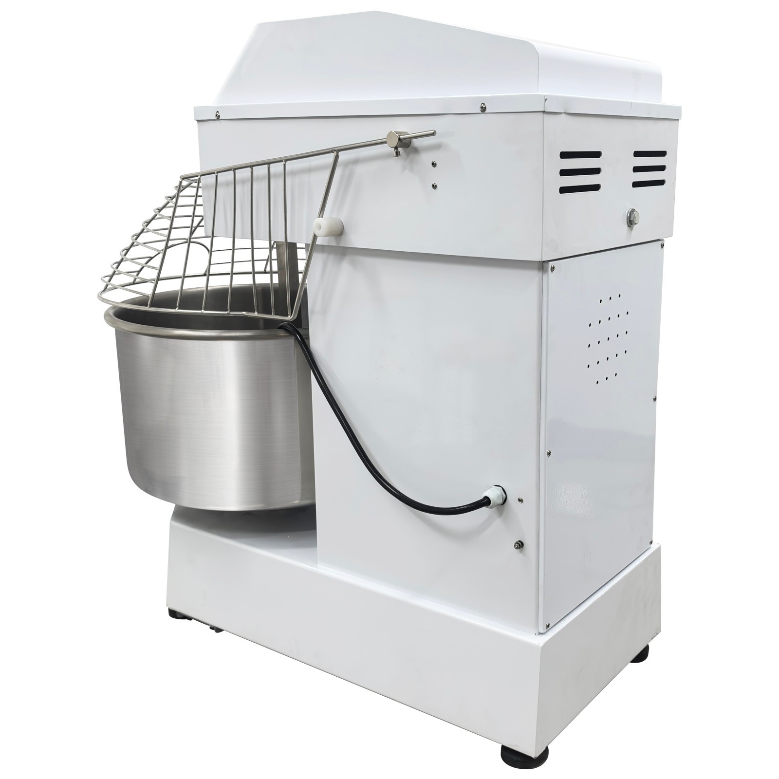 50L S/S Double-Acting Double-Speed Dough Mixer No Plug w Random Timing E-Stop