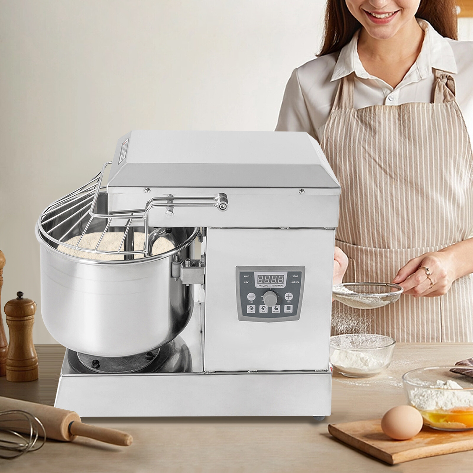 Pizza Dough Machine 110v Bakery Mixer Dough Blender Food Mixer Kneading Machine