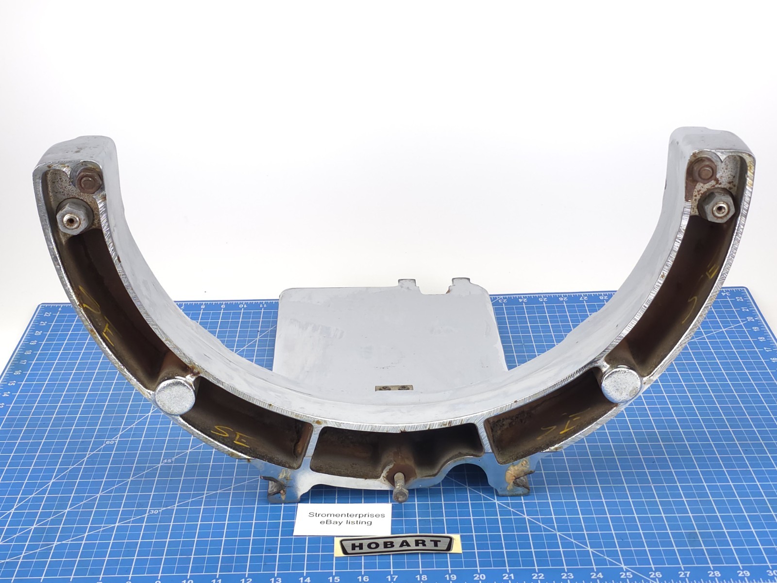 OEM CHROME Hobart 60 Qt H600 Bowl Lift Bracket Arm Cradle Yoke W/ Locks