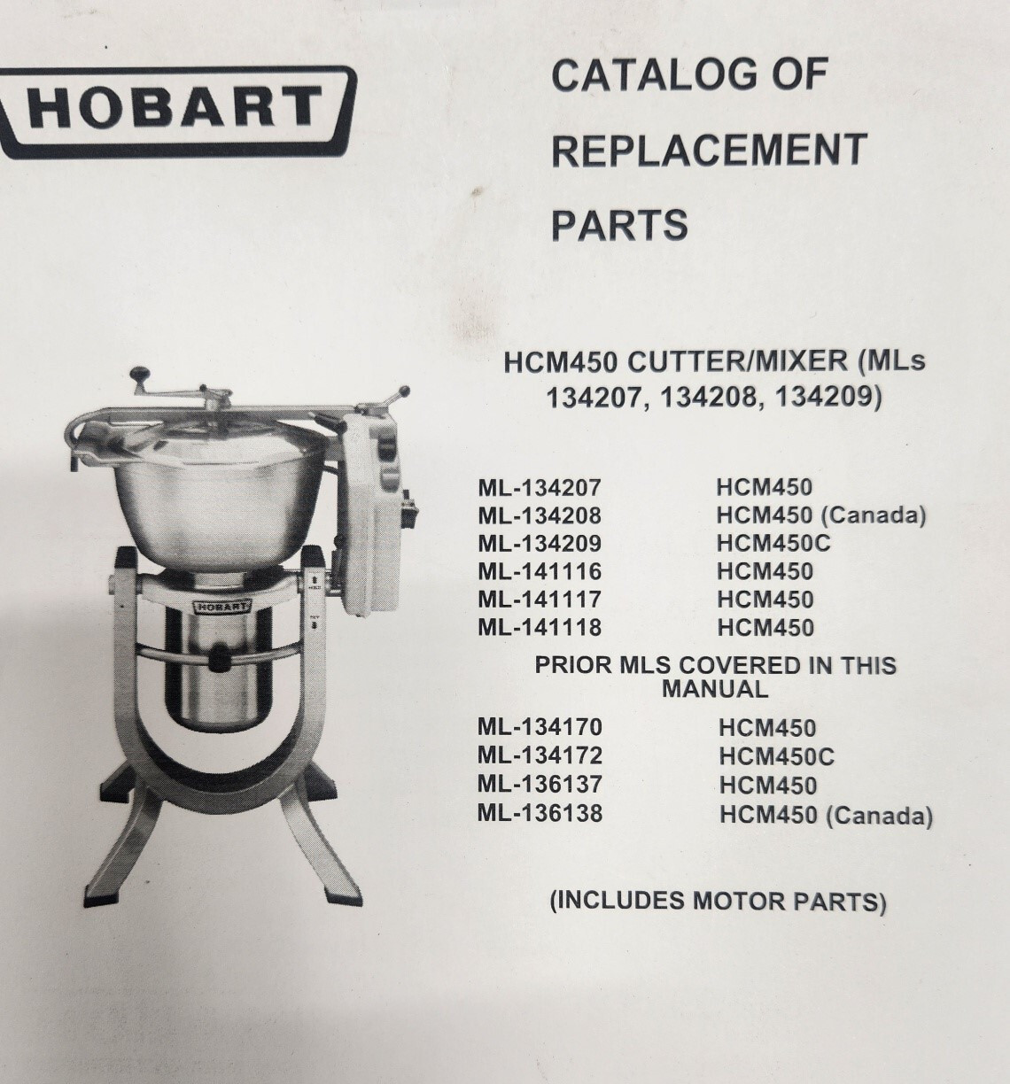 Hobart HCM 300 & HCM 450 Motor Shaft Seal # 122523 and 944032 old & new number
