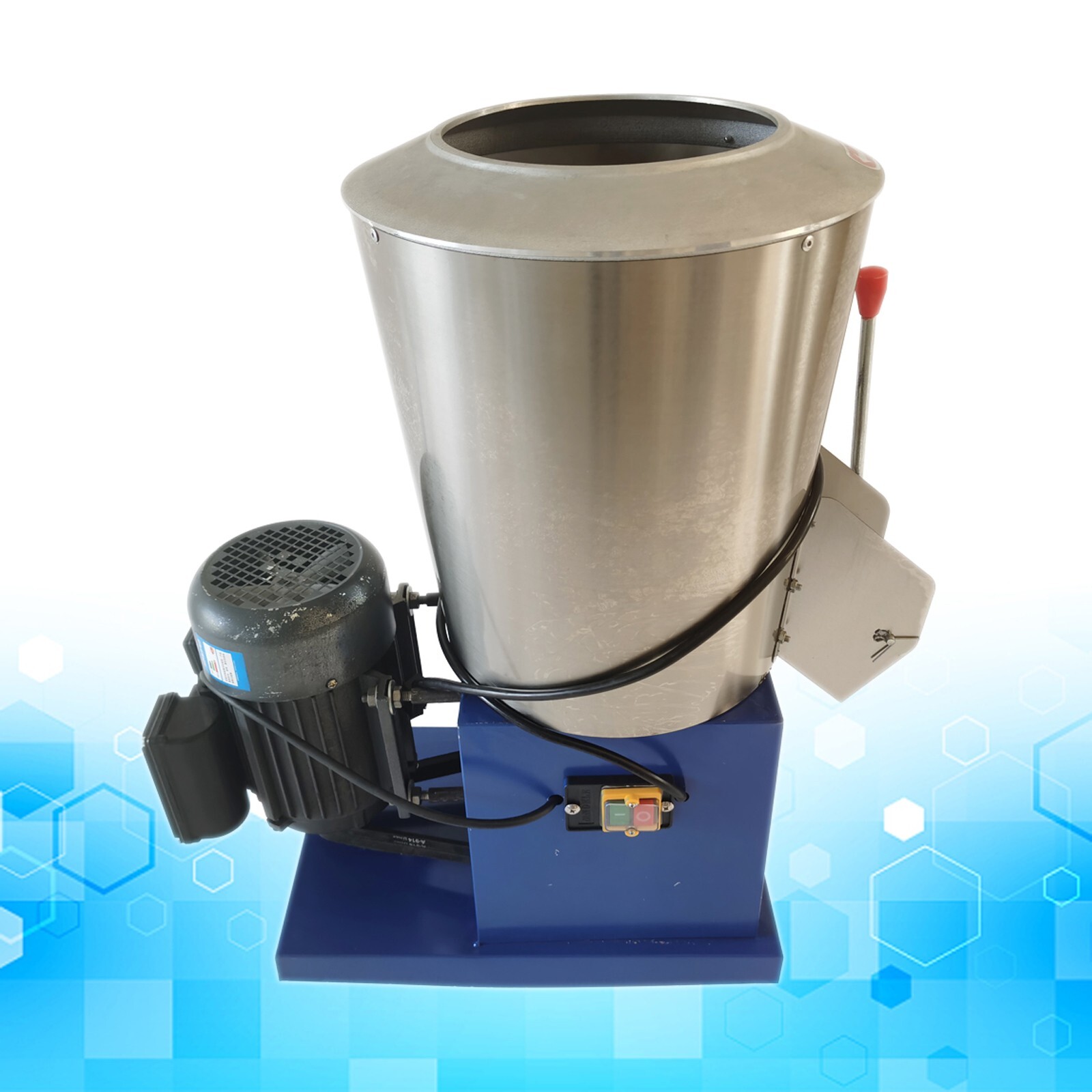 110V 1500W 33LB Flour Blender Mixing Machine Stainless Steel 8.8″ Feed Port