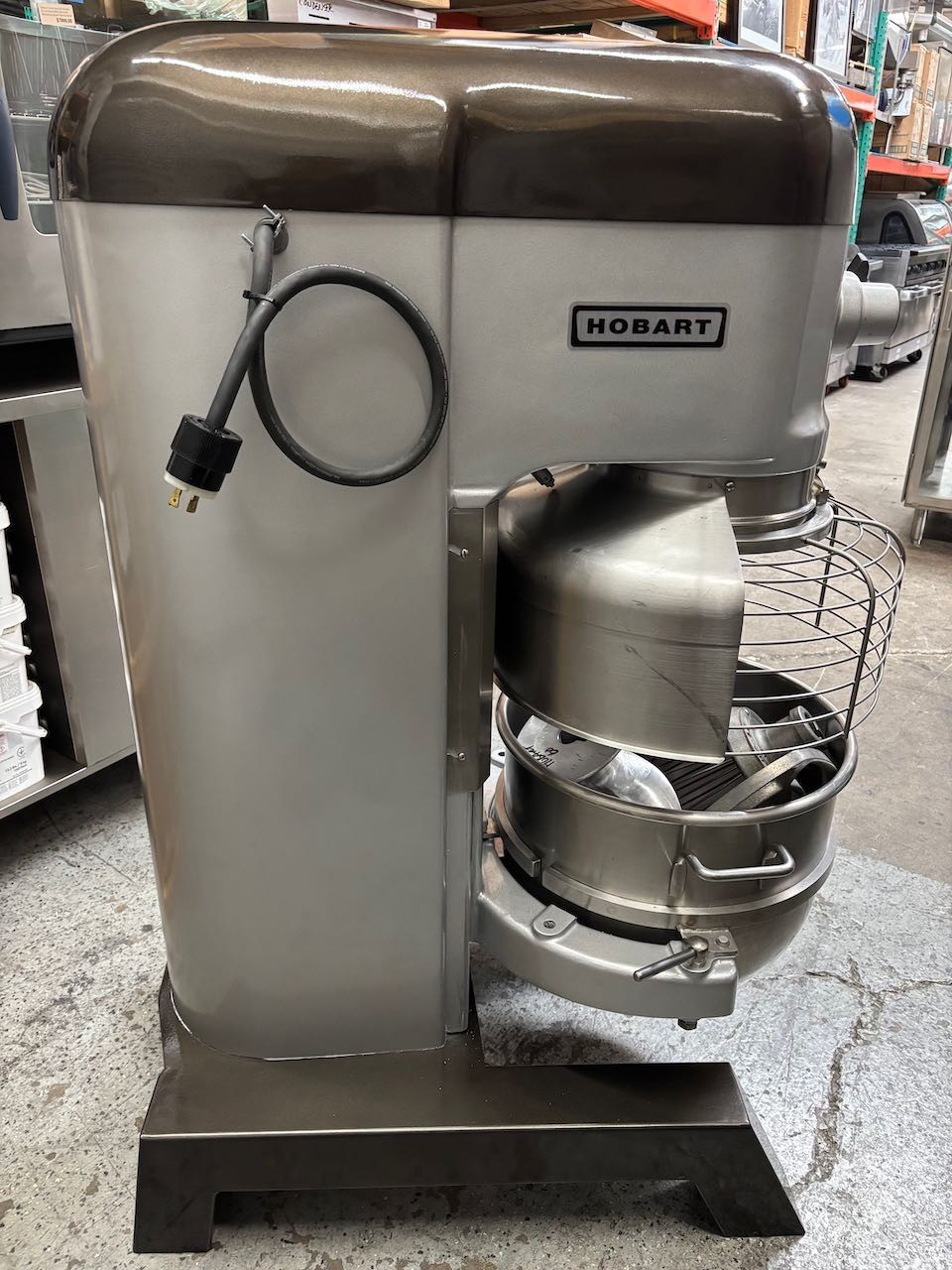 60 Quart Hobart H-600T Mixer Timer Bowl Safety Cage With 3 Attachments 3PH #5307