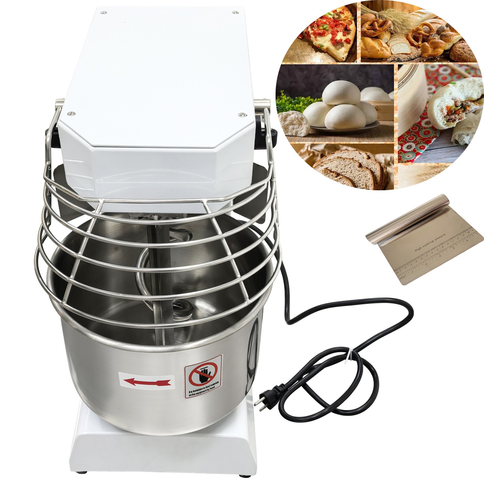 110V Intelligent Double Speed Spiral Mixer10L Electric Dough Kneading Machine