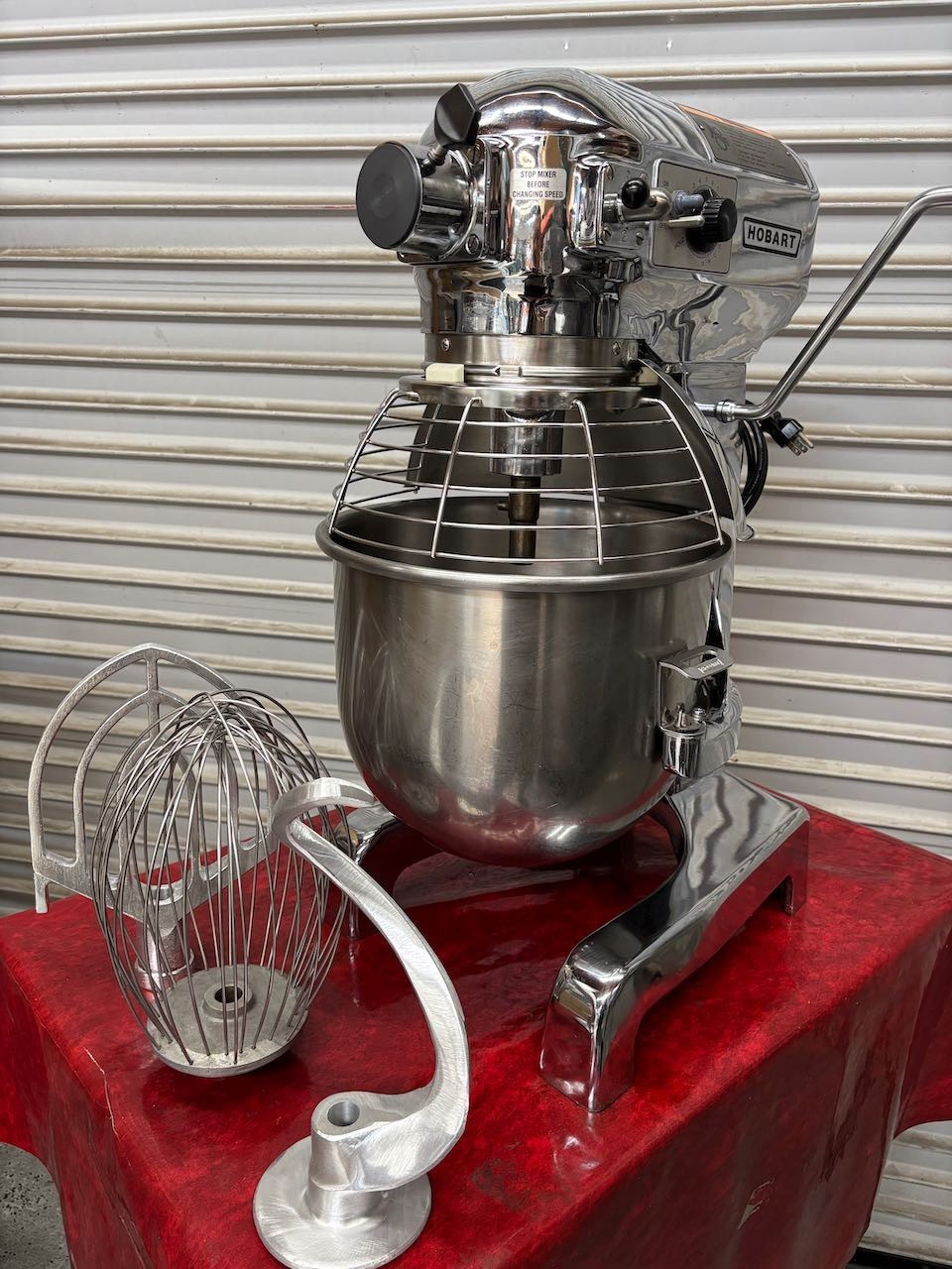 20 Quart Hobart A200DT Mixer 1/2HP 115V Chrome OEM Bowl Guard Safety Cage #5149