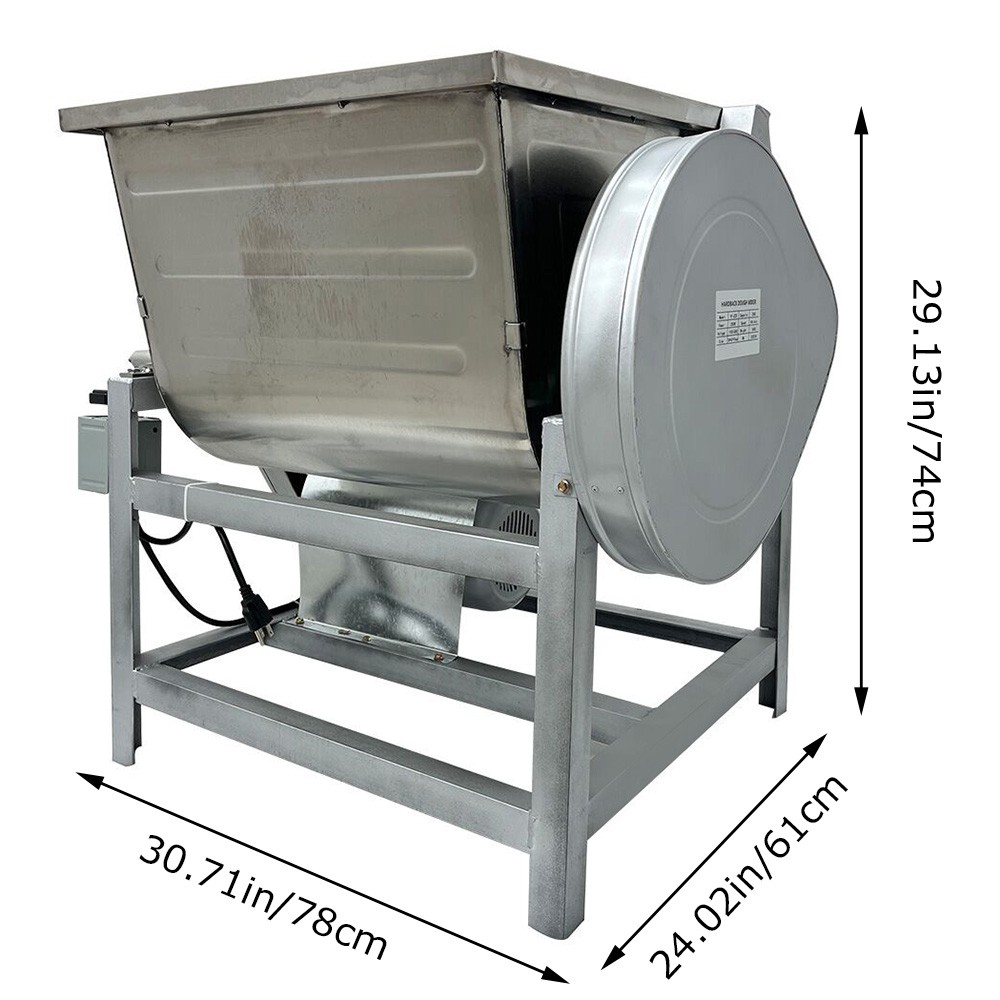50QT110V Commercial Electric Dough Mixer Flour-mixing Machine w/Cutter Free Ship