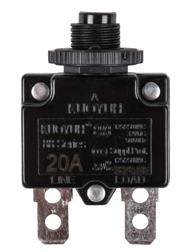 Avantco 88 Series, TC2/OL0/C1, Replacement Overload Switch, 20A, 125/250VAC