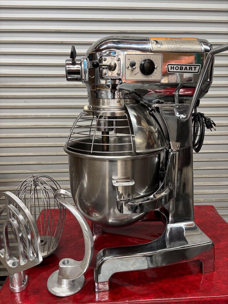 20 Quart Hobart A200DT Mixer 1/2HP 115V Chrome OEM Bowl Guard Safety Cage #5149