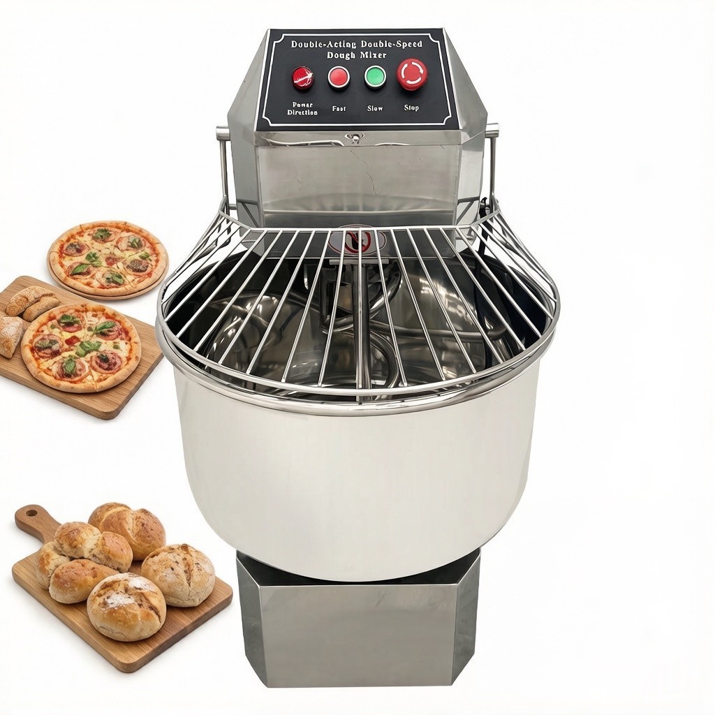 110V50QT Commercial Dough Mixer,Dual Speed Electric Dough Flour Kneading Machine